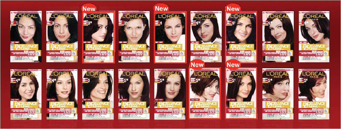Loreal Excellence Hair Color Shades Chart